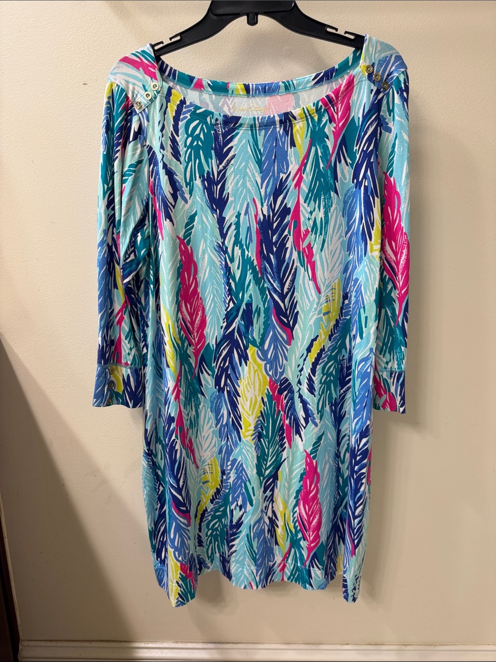 Lilly Pulitzer Women’s Multicolor Feather-Print Dress
